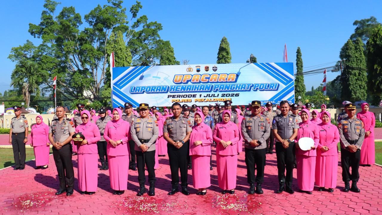 45 Personel Polres Pekalongan Naik Pangkat, Kapolres: Pangkat Baru Harus Diiringi Kinerja dan Tanggung Jawab Lebih Besar