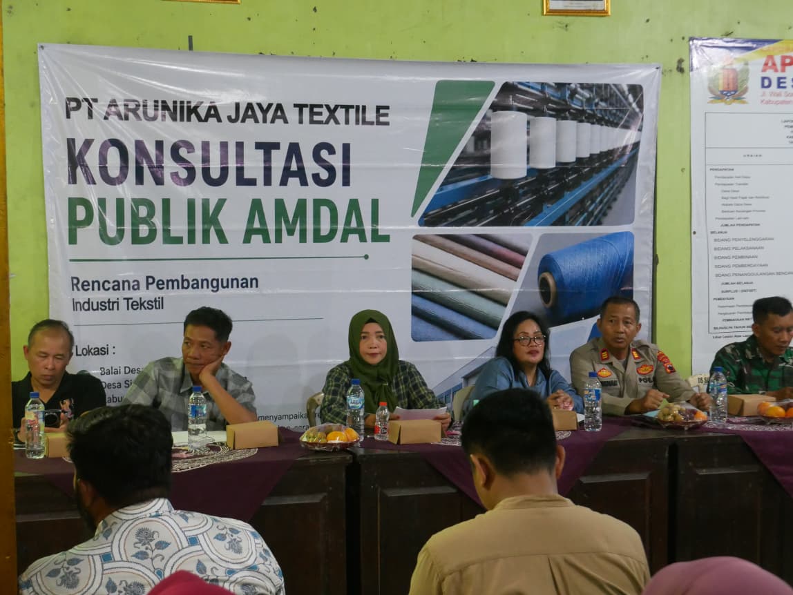 Konsultasi Publik AMDAL Pabrik Tekstil di Siwalan Belum Capai Kesepakatan, Persoalan Irigasi Masih Jadi Sorotan